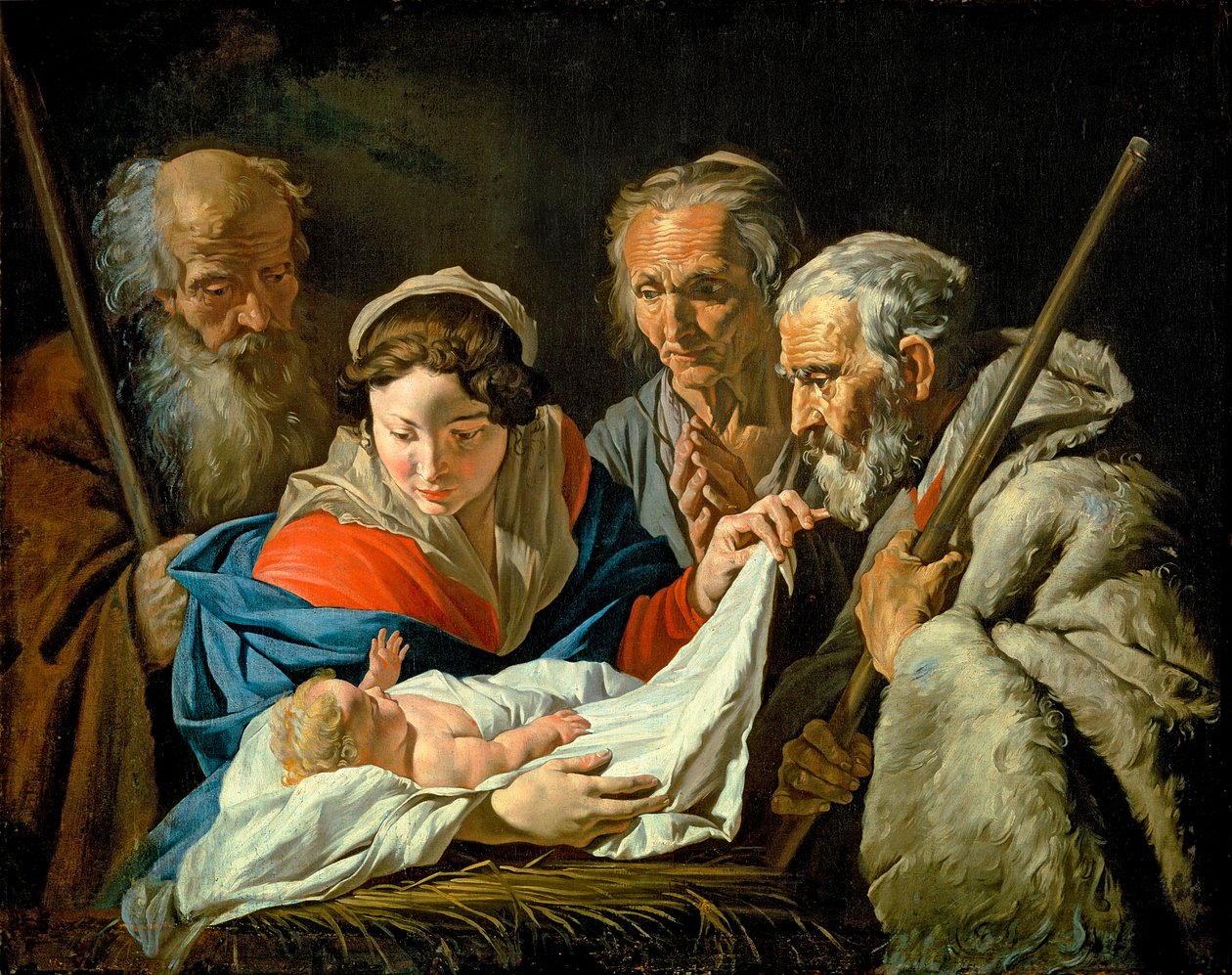 Adorace Jezulátka od Matthias Stomer