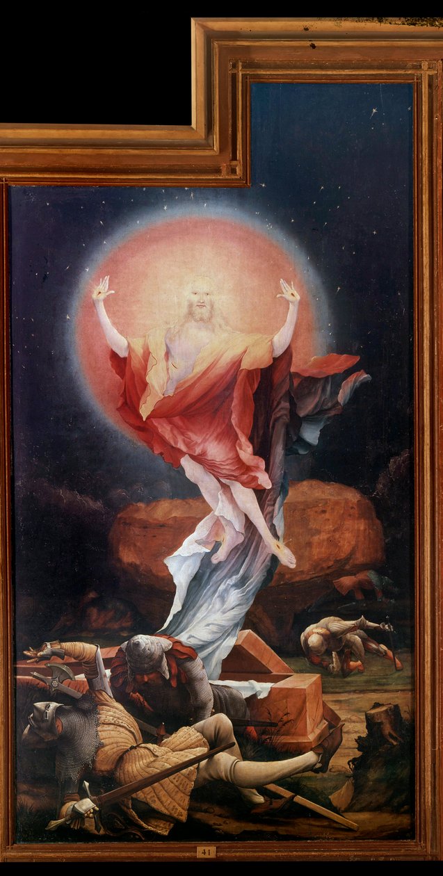 Oltářní obraz z Issenheimu (nebo Isenheimu): „“Vzkříšení“““ Panely od Mathise Neithardta Gothardta dit Matthias Grunewald (1480-1528) (ec.all.) 1512-1516 Colmar, Musee Unterlinden od Matthias (c.1480 1528) Grunewald
