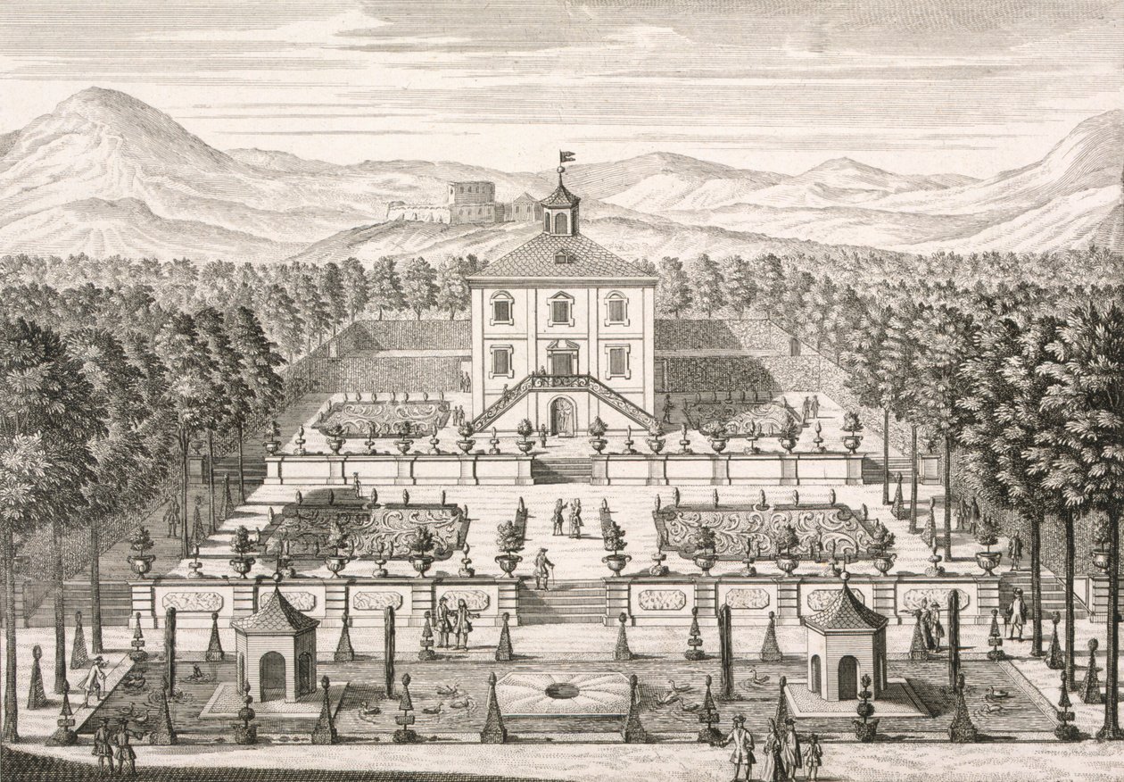 Dům a zahrada, 1715 od Matthias Diesel