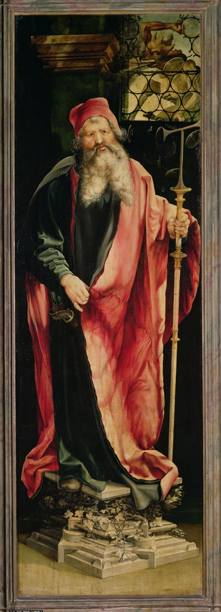 Svatý Antonín Poustevník z Isenheimského oltářního obrazu, asi 1512-1516 od Matthias Grünewald
