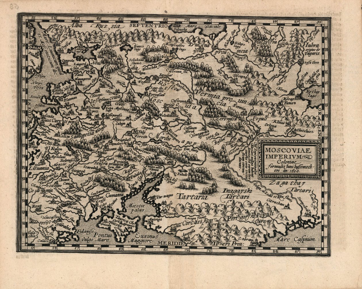 Moscoviae Imperium, 1600. od Matthias Quad