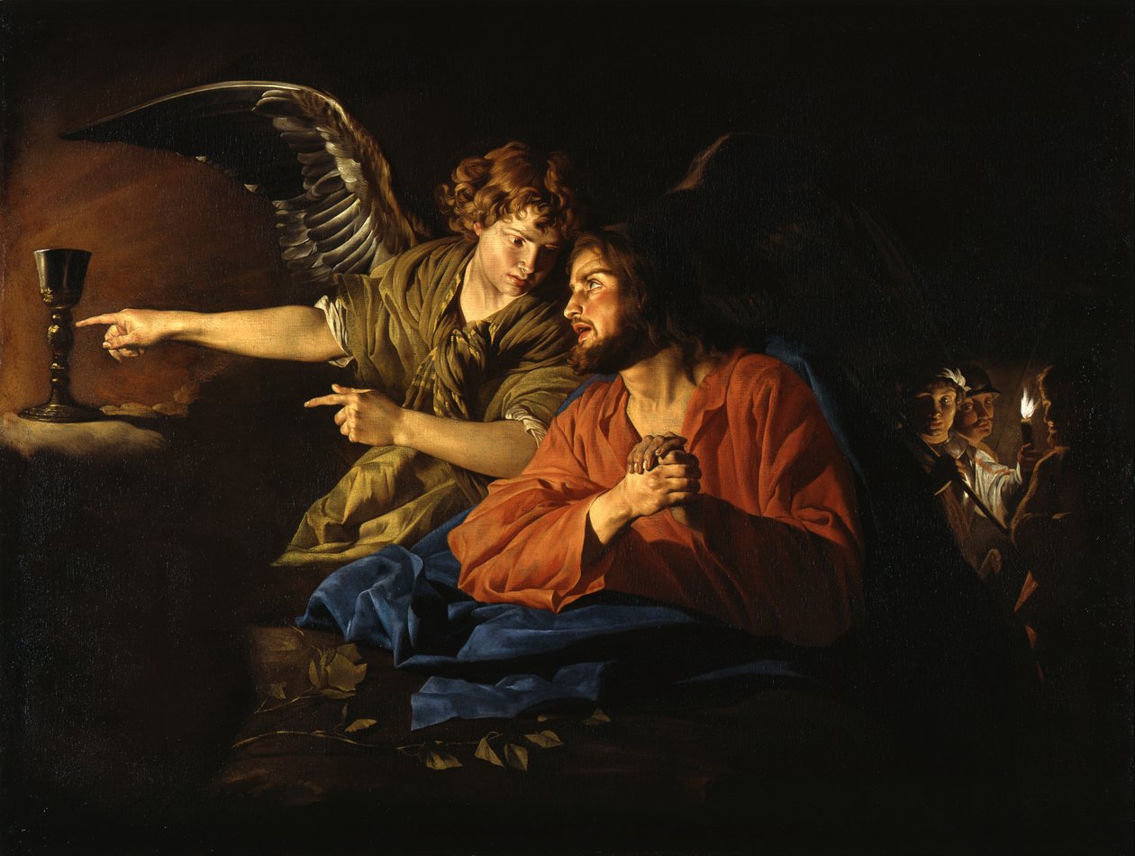 Kristus na Olivové hoře od Matthias Stom