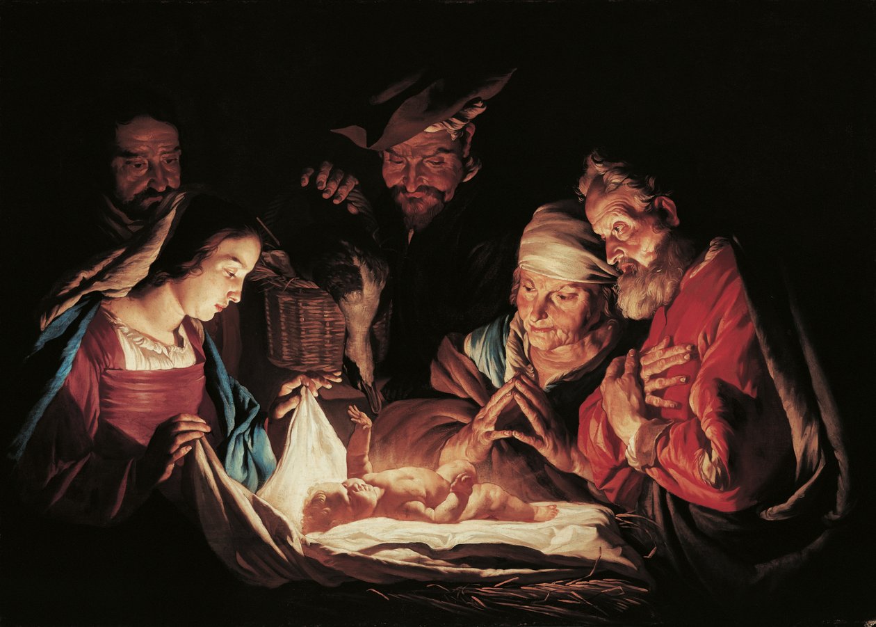 Klanění pastýřů od Matthias Stom