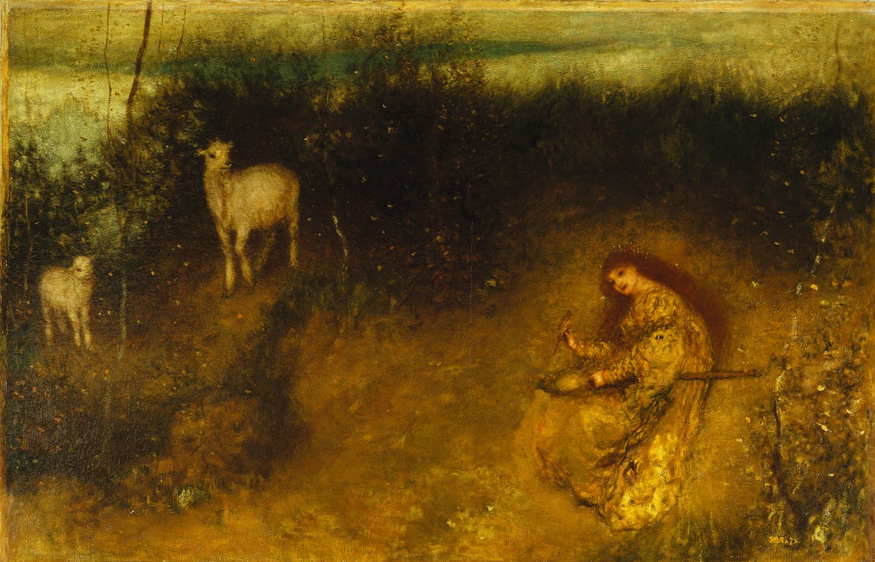 Dívka s kozami, 1875 od Matthijs Maris