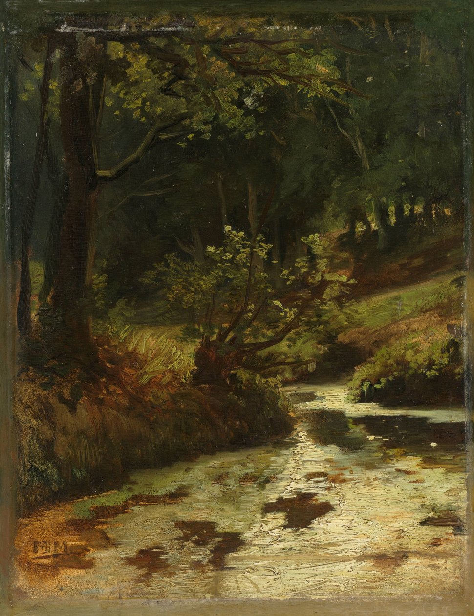 Brook in the Woods poblíž Oosterbeek Potok v lese poblíž Oosterbeek od Matthijs Maris