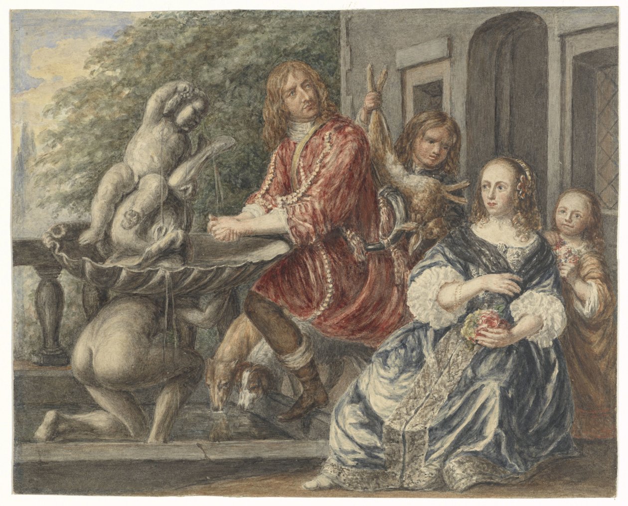 Cornelis de Wit a jeho rodina od Matthijs Maris