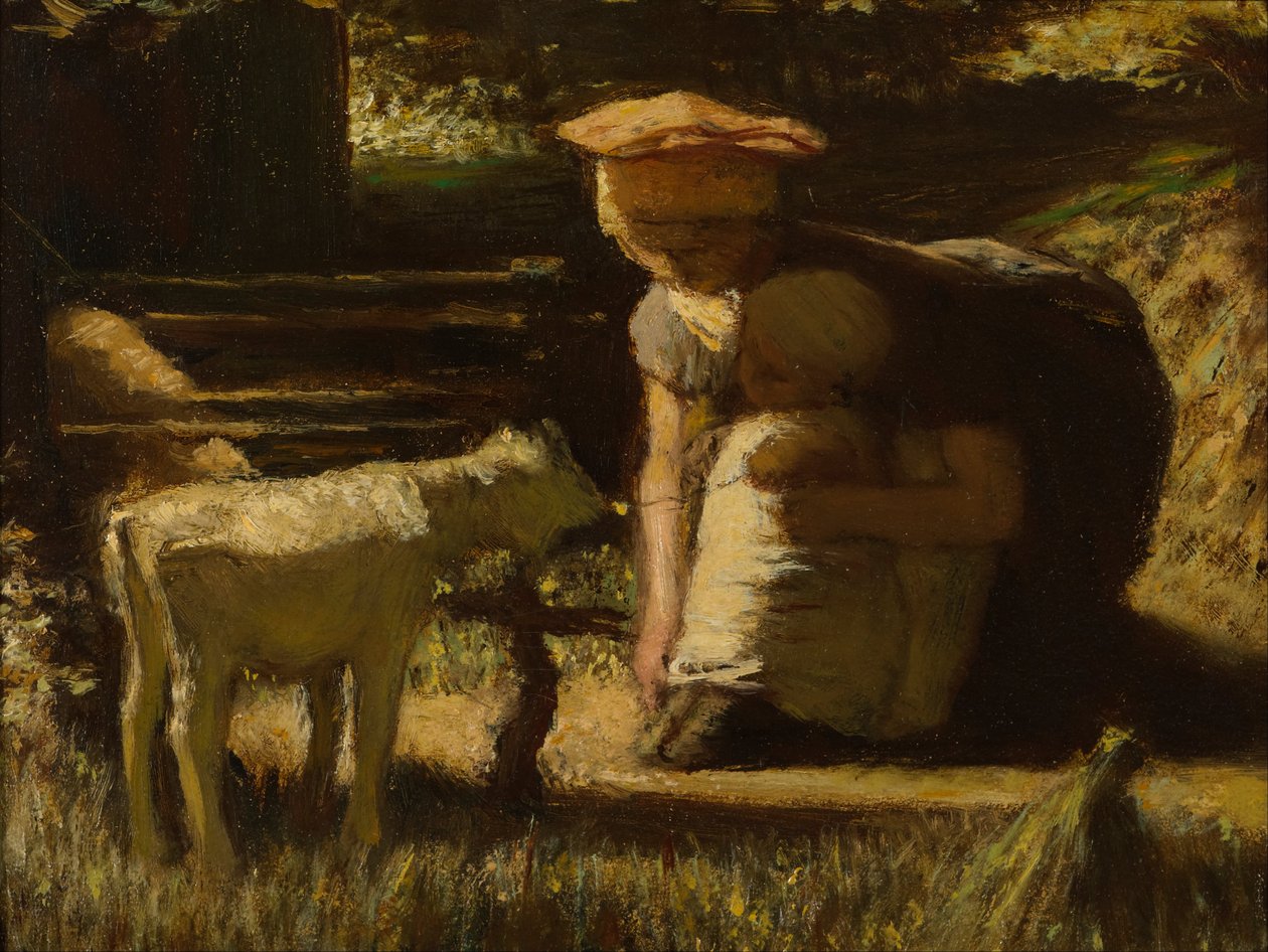 Seznámení (Malá koza) od Matthijs Maris