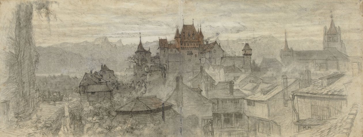 Pohled na Lausanne II od Matthijs Maris