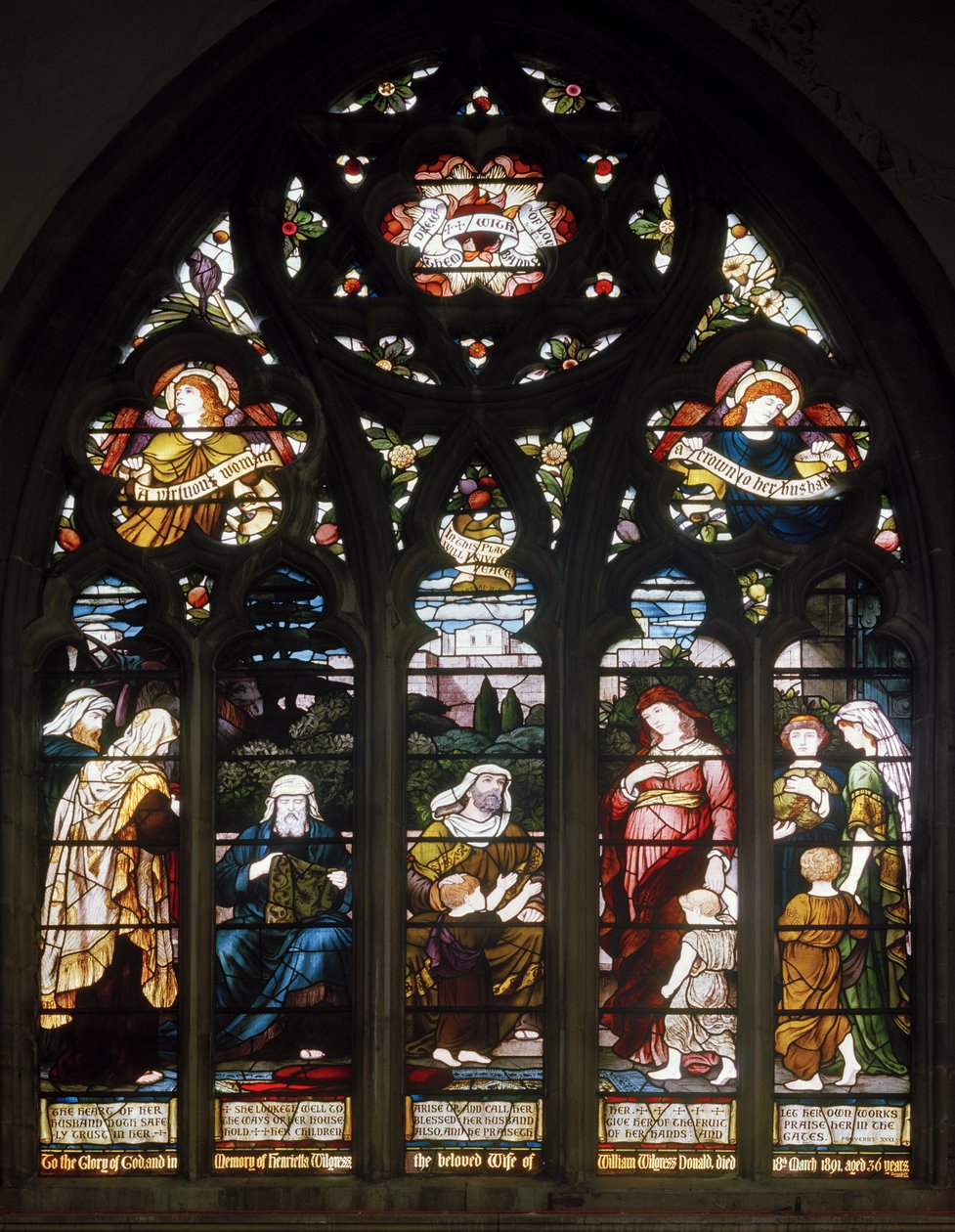 Ctnostná žena, Nejsvětější Trojice, Leamington Spa, Cottier & Co, kolem roku 1890 od Matthijs Maris