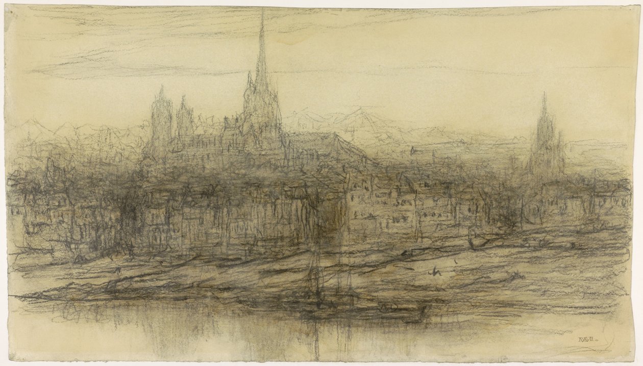 Pohled na Rouen od Matthijs Maris