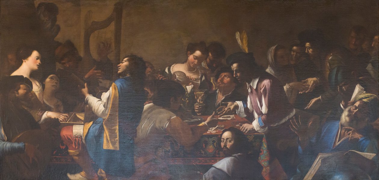 Alegorie pěti smyslů od Mattia (1613 99) Preti