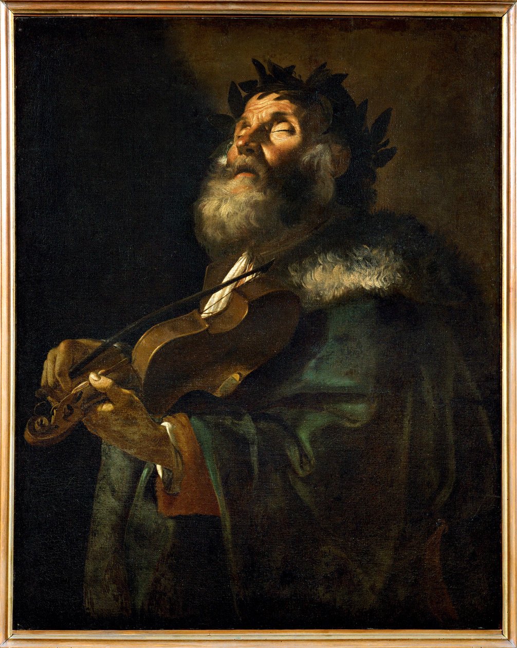 Homer (malba na plátně) od Mattia (1613-99) Preti