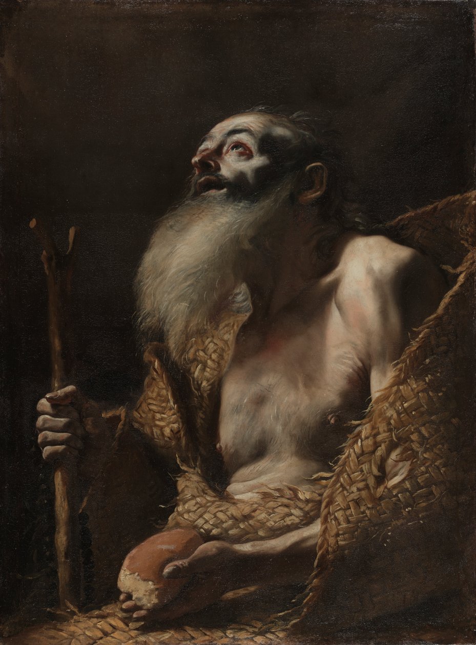 Svatý Pavel Poustevník, asi 1662-64 (olej na plátně) od Mattia (1613 99) Preti