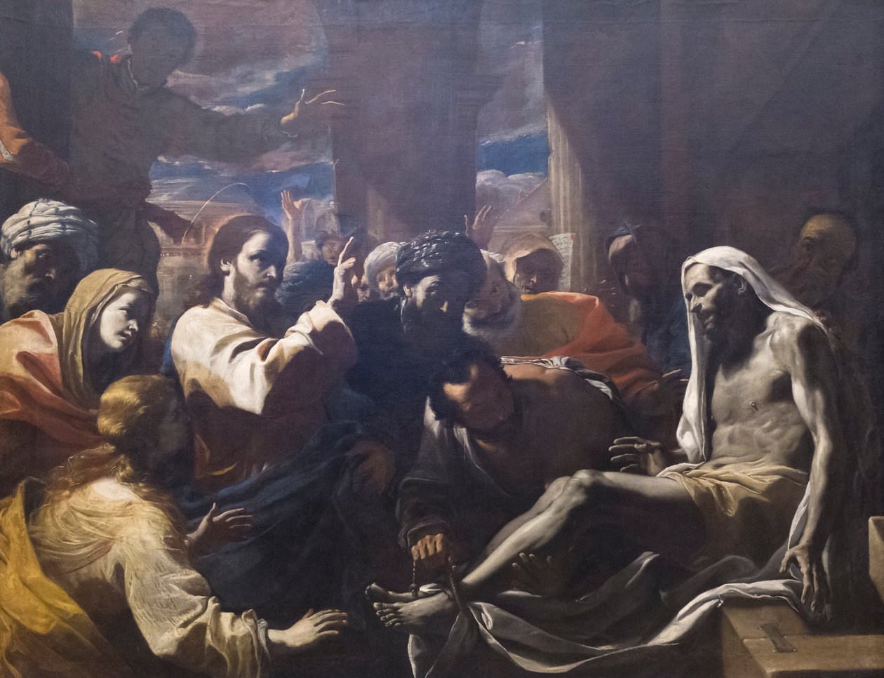 Vzkříšení Lazara od Mattia (1613 99) Preti