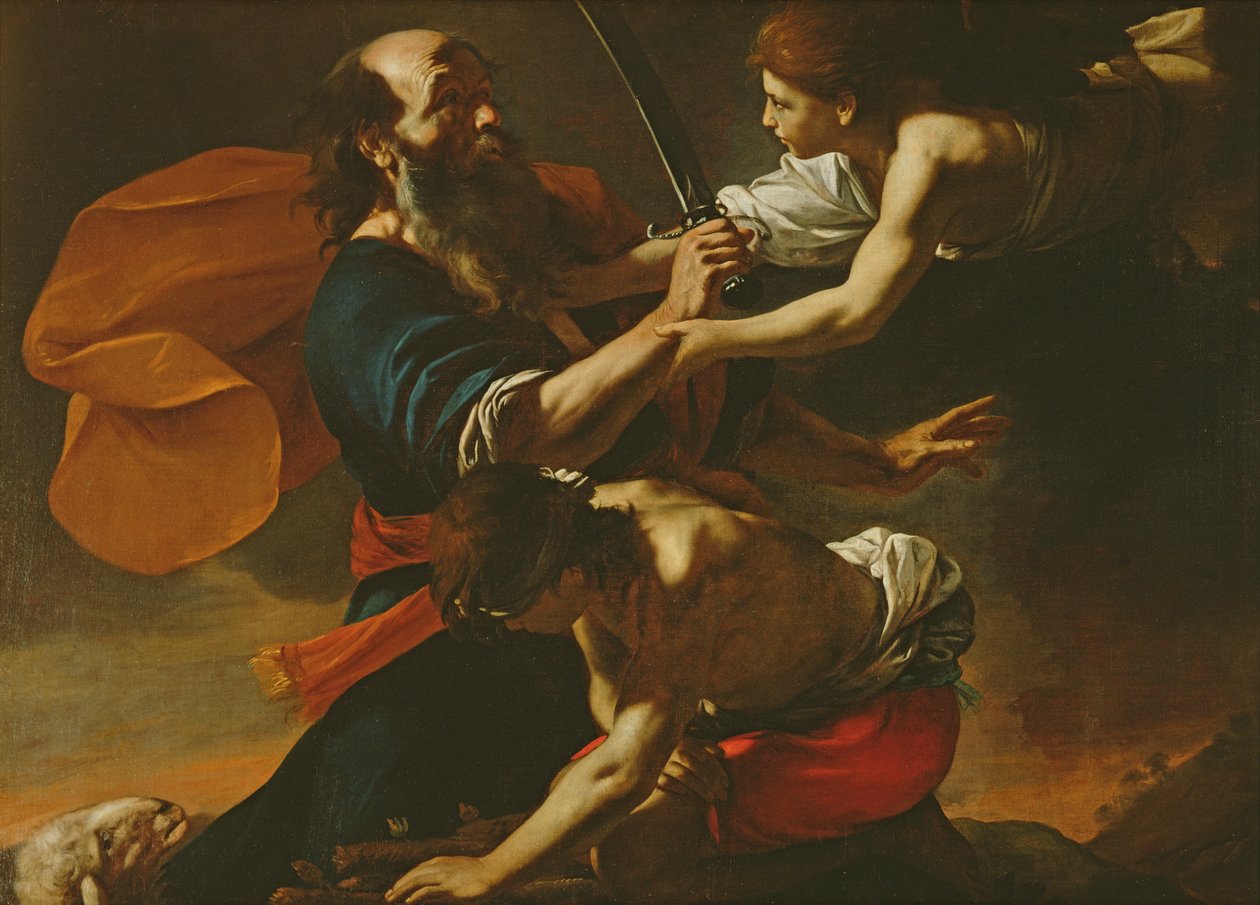 Obětování Izáka od Mattia (1613 99) Preti
