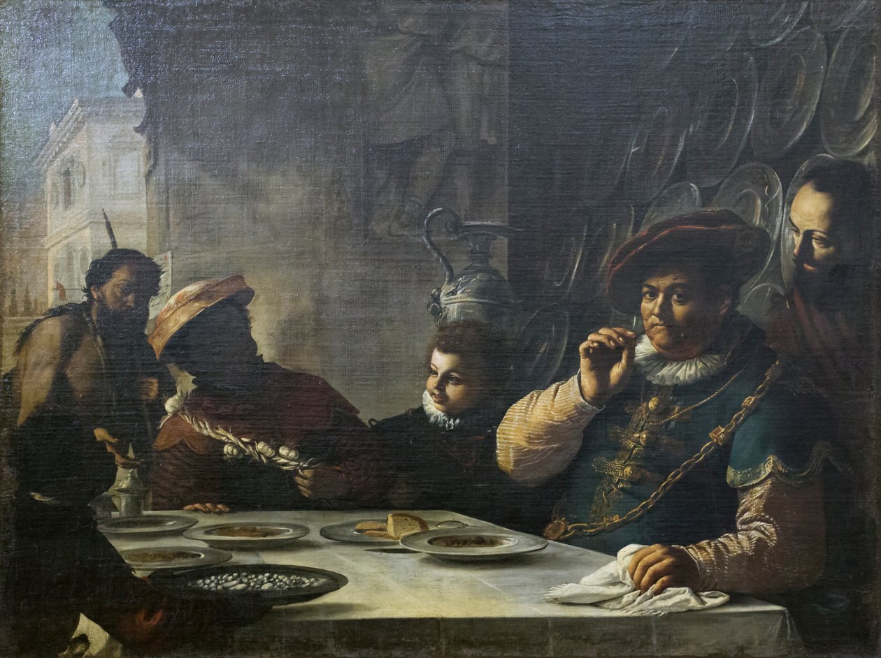 Svátek boháčů od Mattia (1613 99) Preti