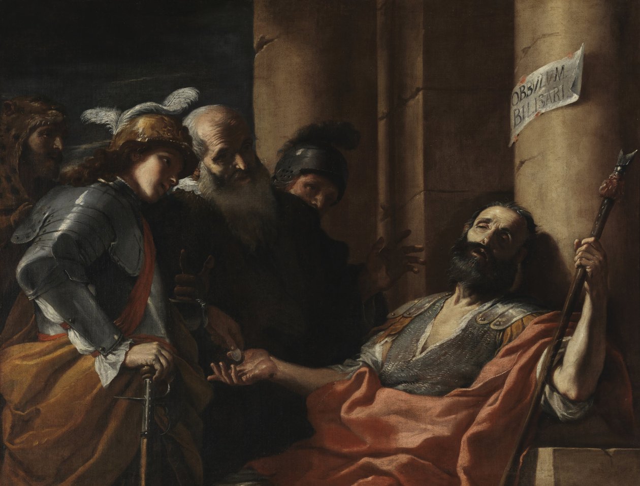 Belisarius přijímá almužnu od Mattia Preti