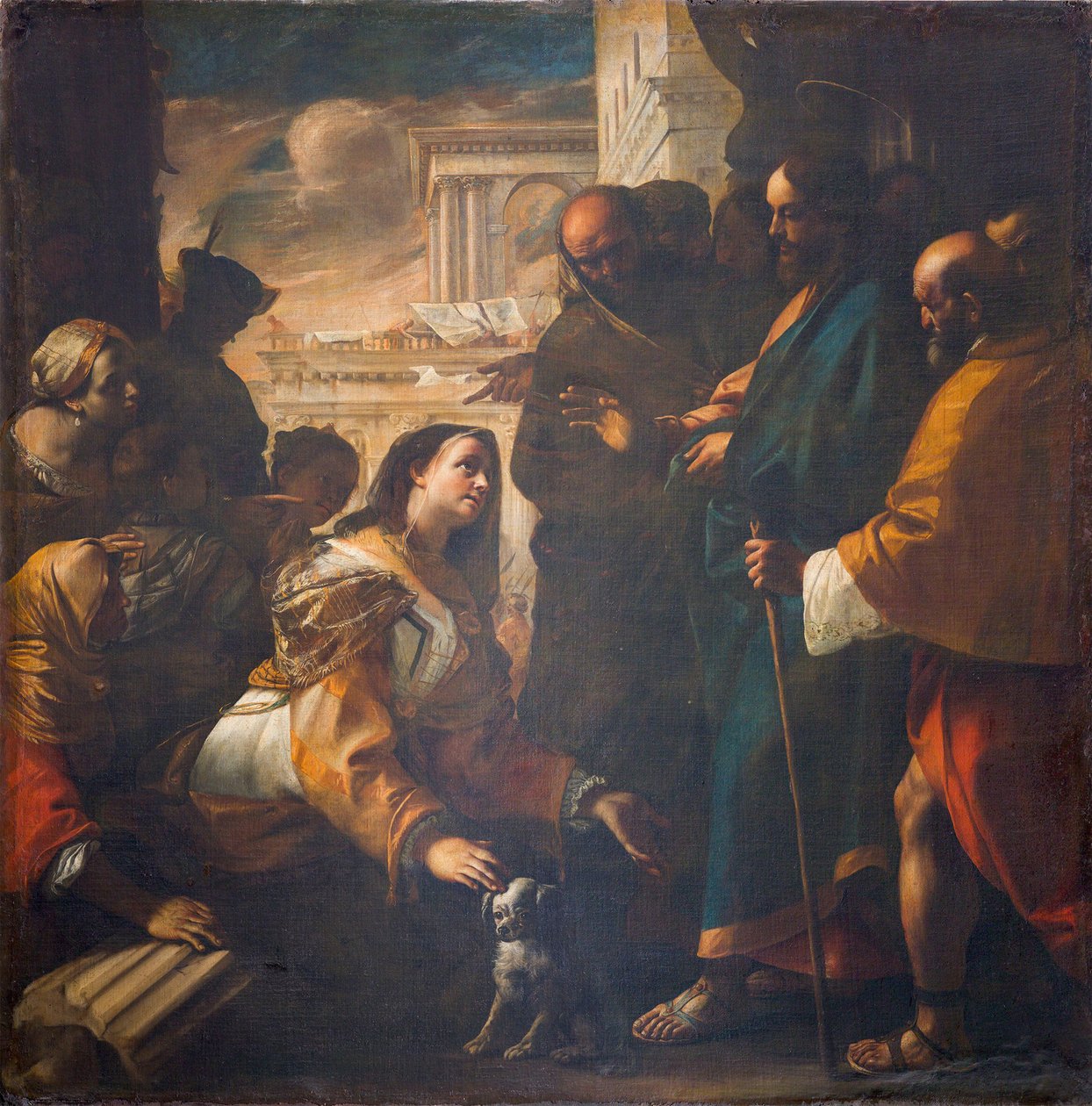 Kristus a žena z Kanaánu, 1646-1647. od Mattia Preti