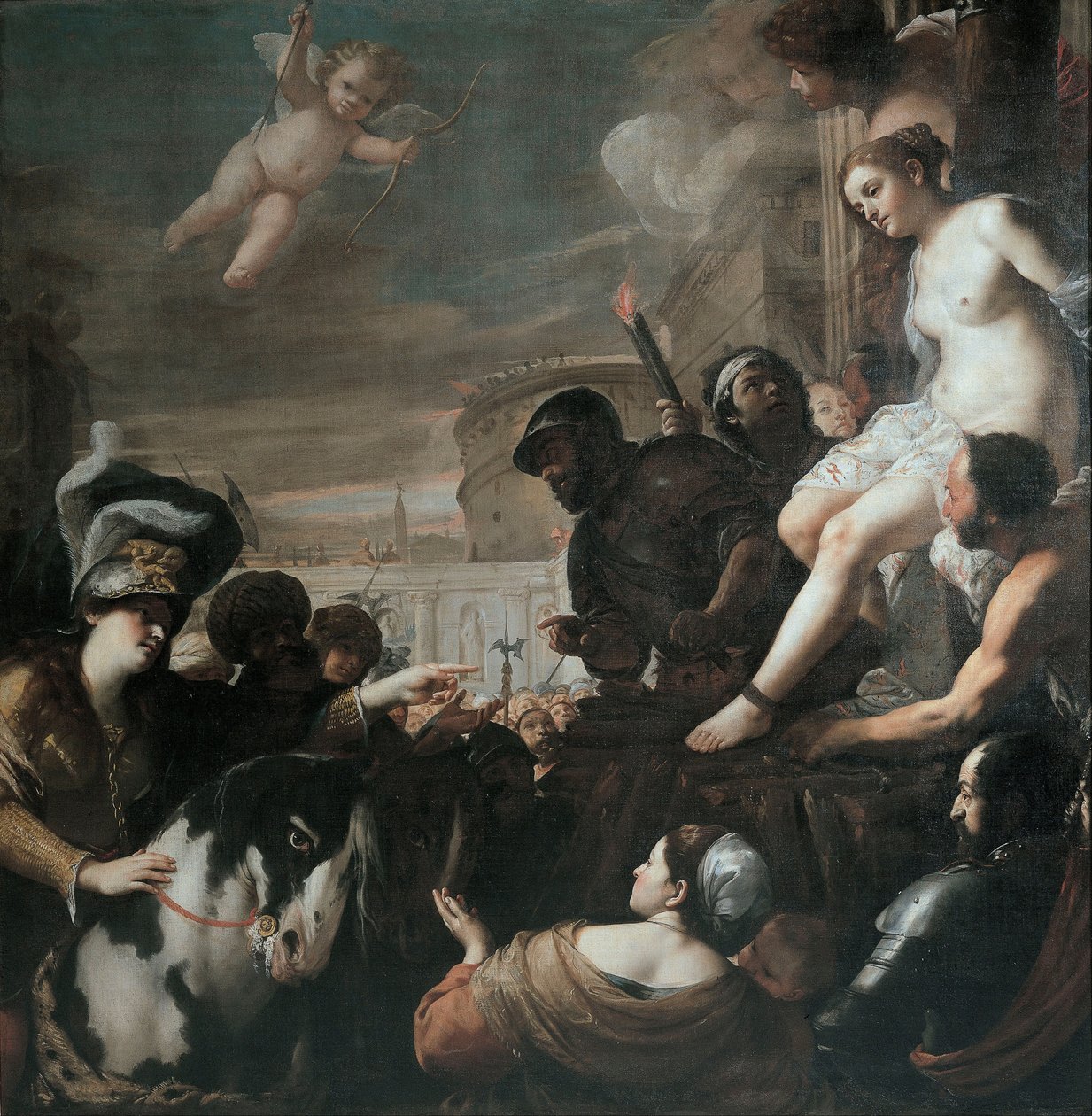 Clorinda zachraňuje Olindo a Sophronia, 1645 od Mattia Preti