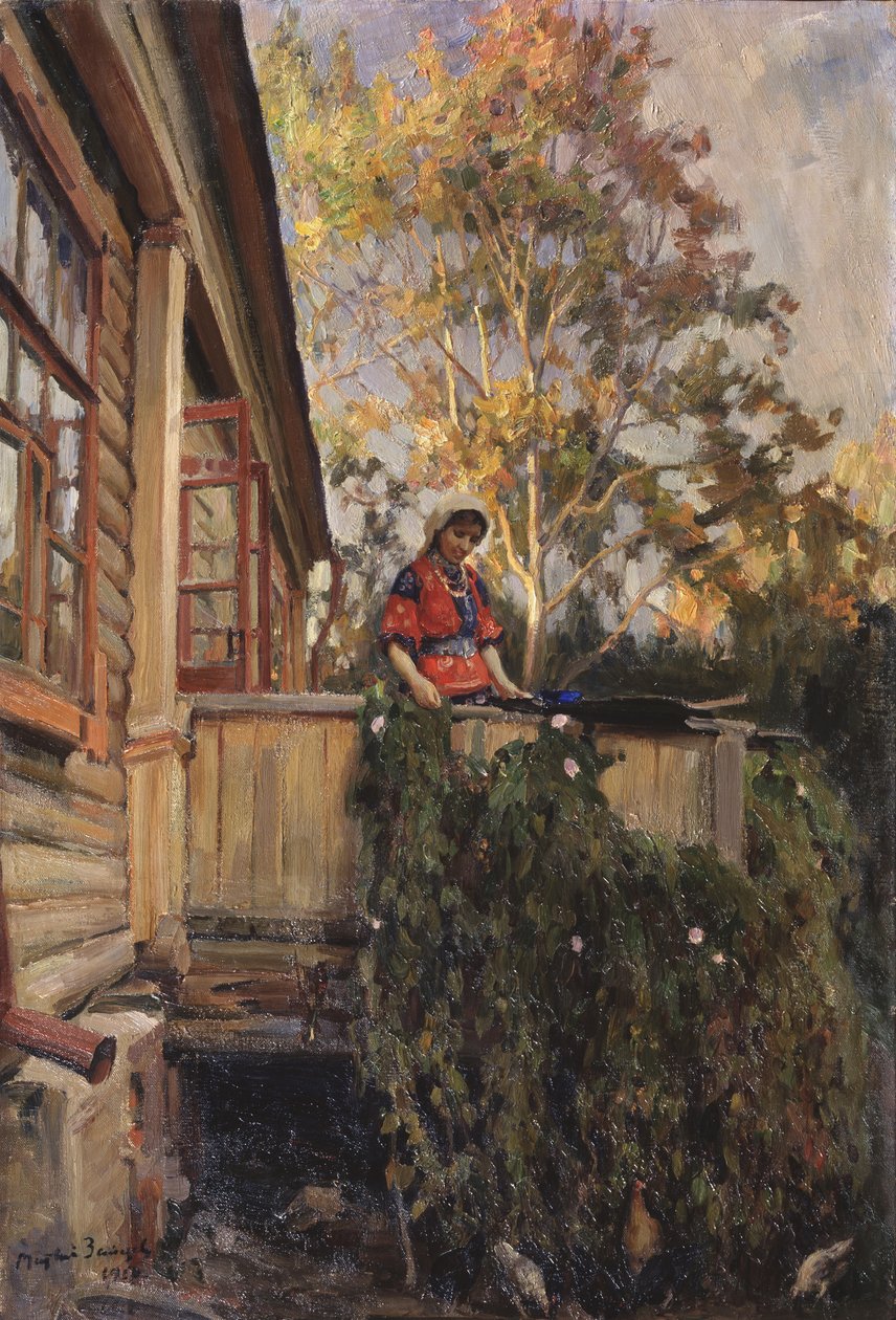 Na balkóně, 1912 od Matvei Markovich Zaytsev
