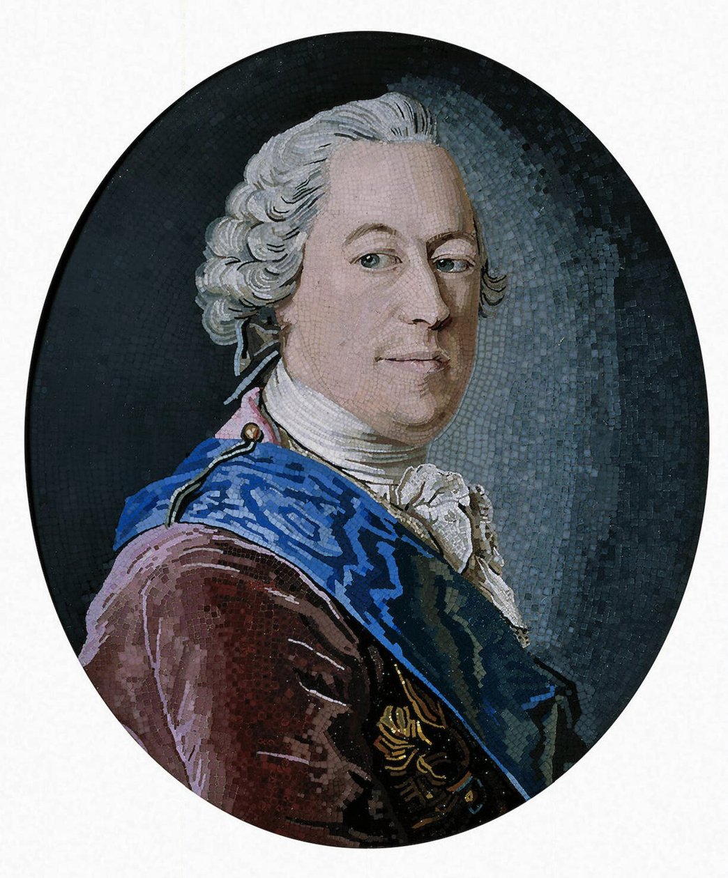 Portrét hraběte Michaila Illarionoviče Voroncova 1714-1767, 1755 od Matvey Vasilyevich Vasilyev