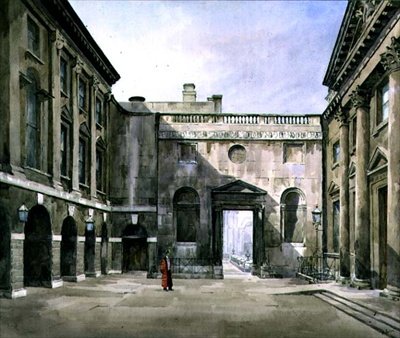 Bank of England (akvarel) od Maude Parker