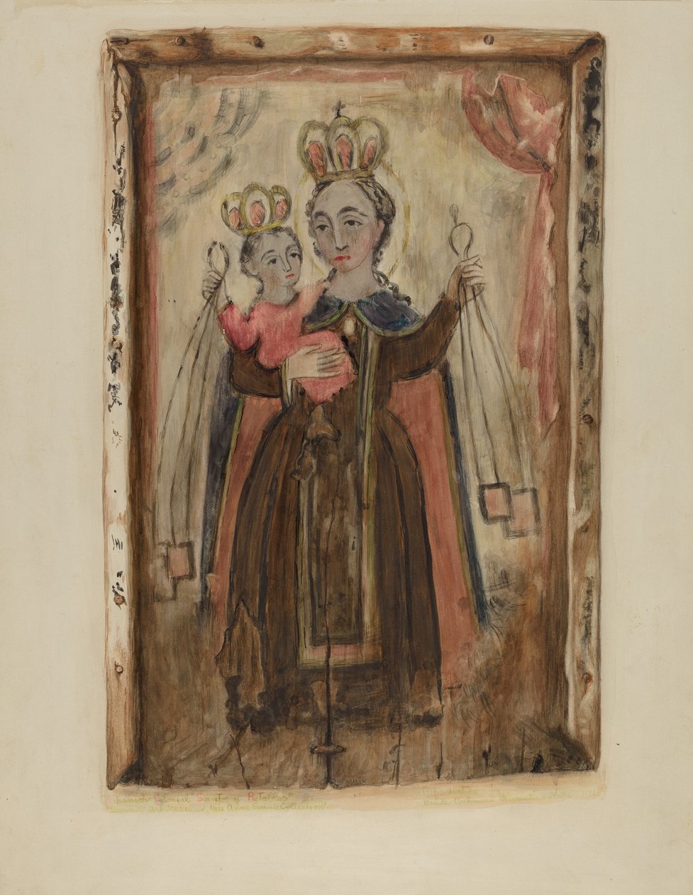 Retablo (Naše paní z Karmelu) od Maude Valle