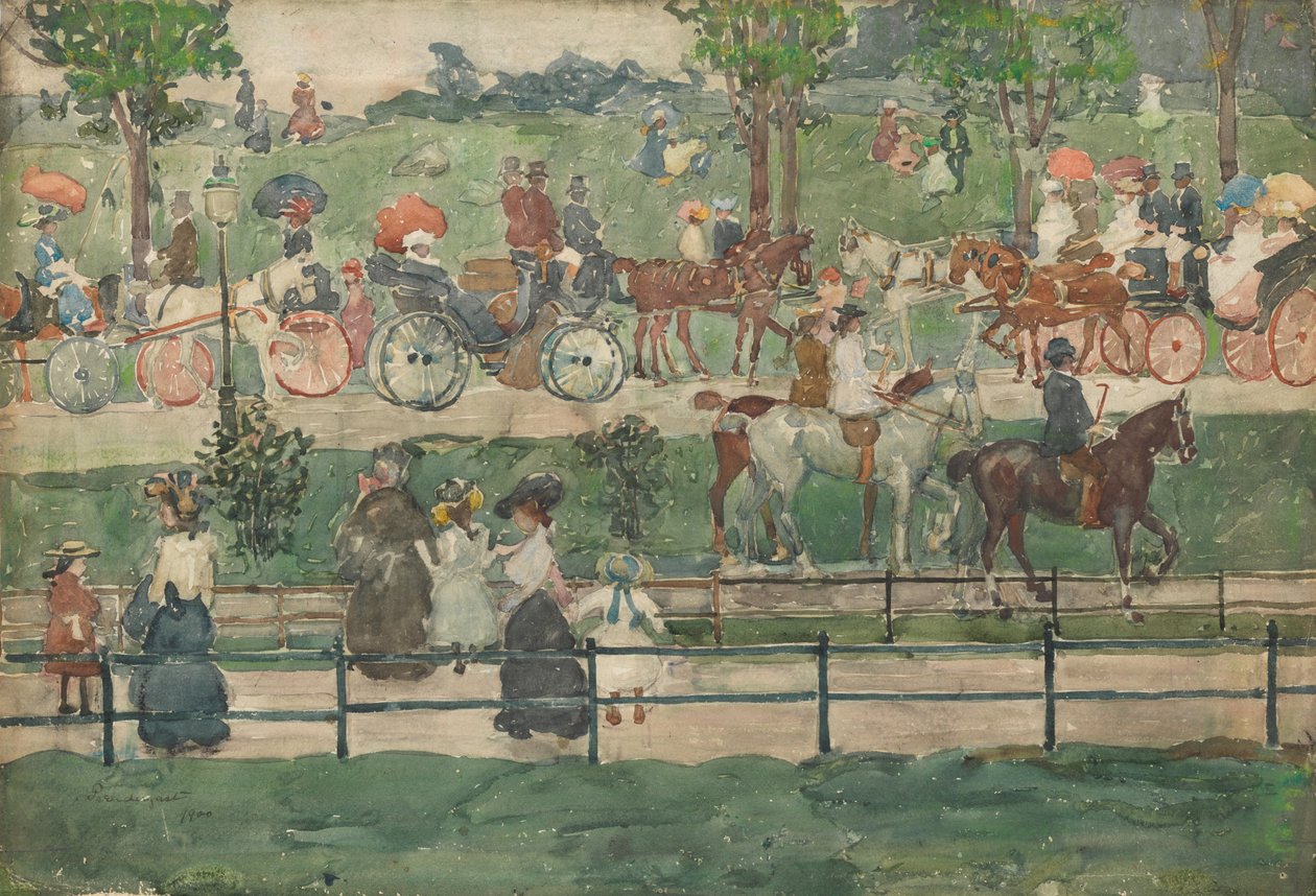 Central Park, 1900 od Maurice Brazil Prendergast