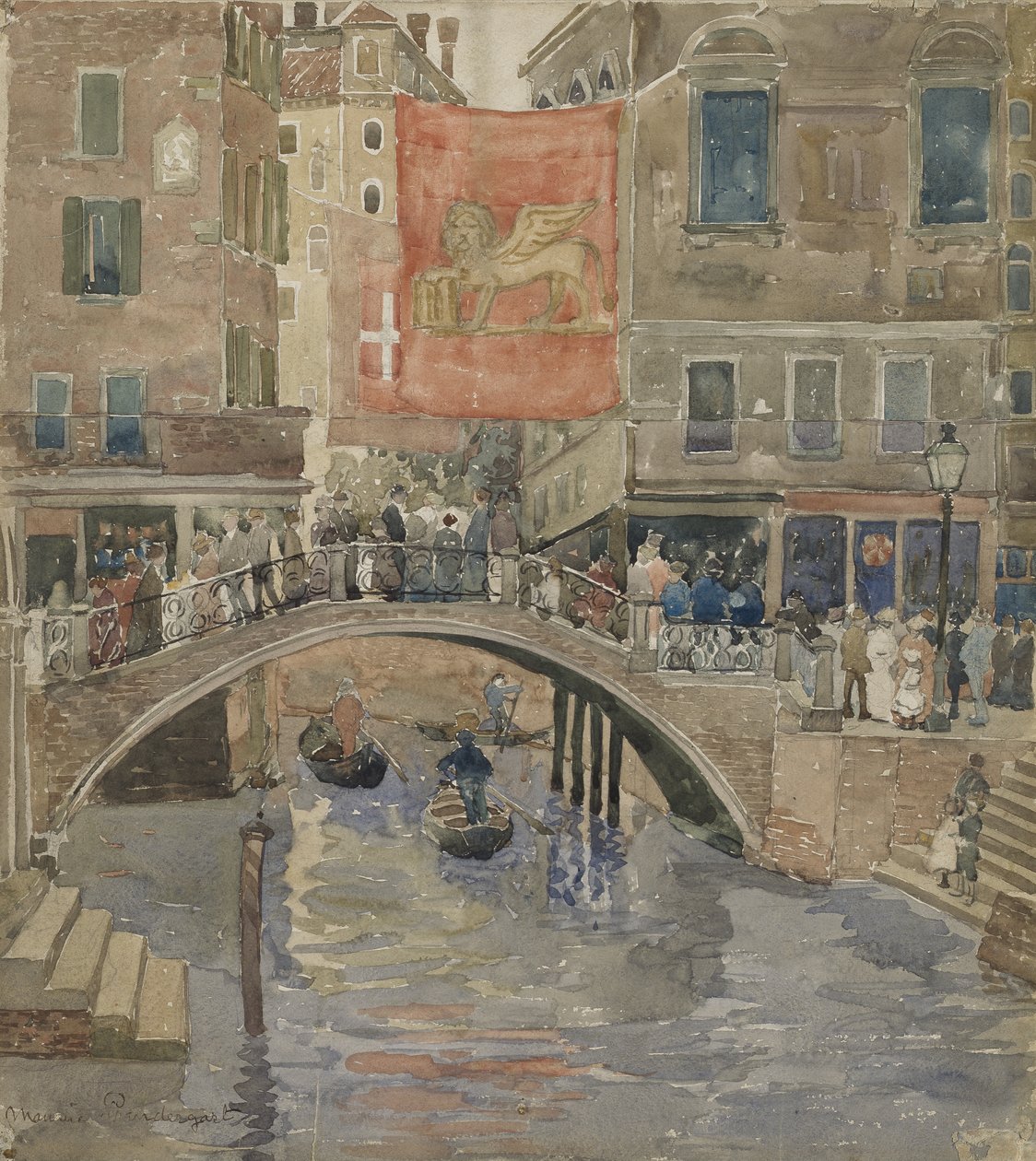 Benátky, kolem 1898-99 od Maurice Brazil Prendergast