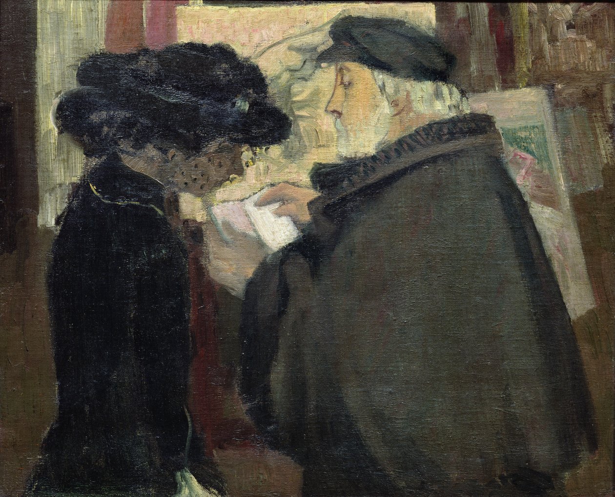 Edgar Degas (1834-1917) se svým modelem, asi 1904 od Maurice Denis