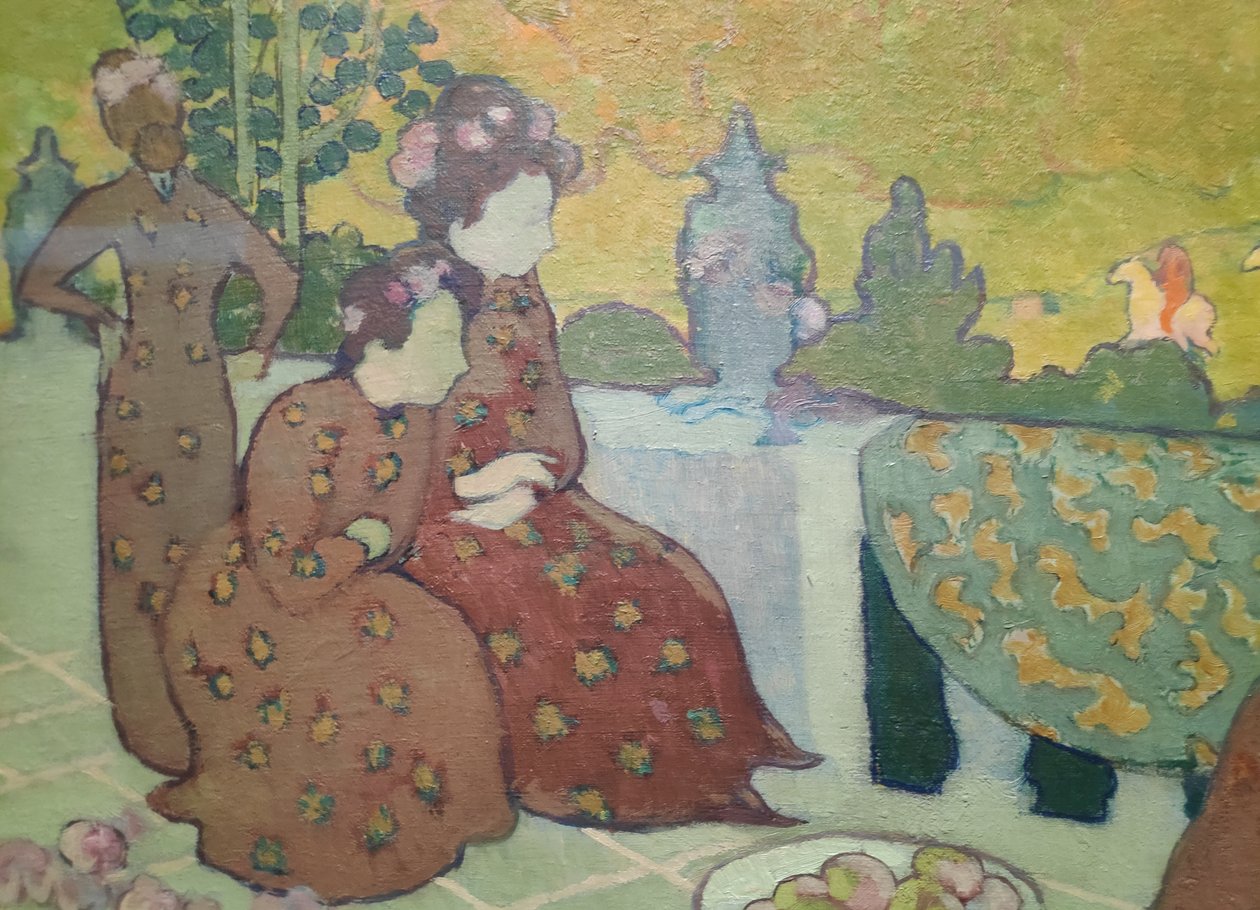 Ženy sedící na terase známé také jako zářijový večer od Maurice Denis