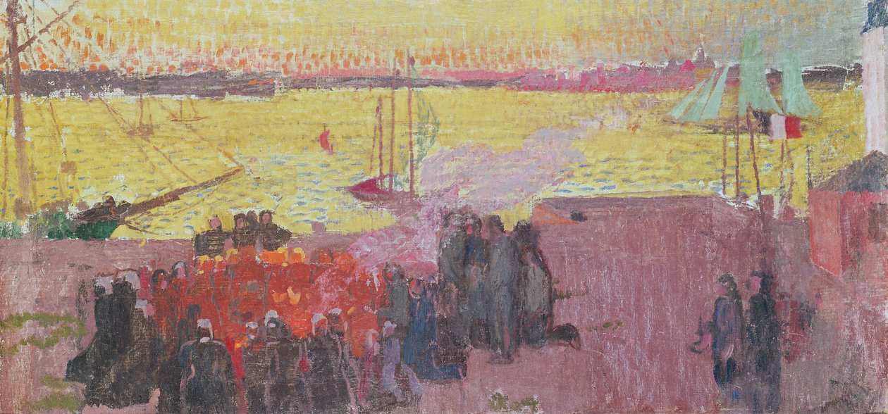 Požár svatého Jana na Ile Tudy, 1895 od Maurice Denis