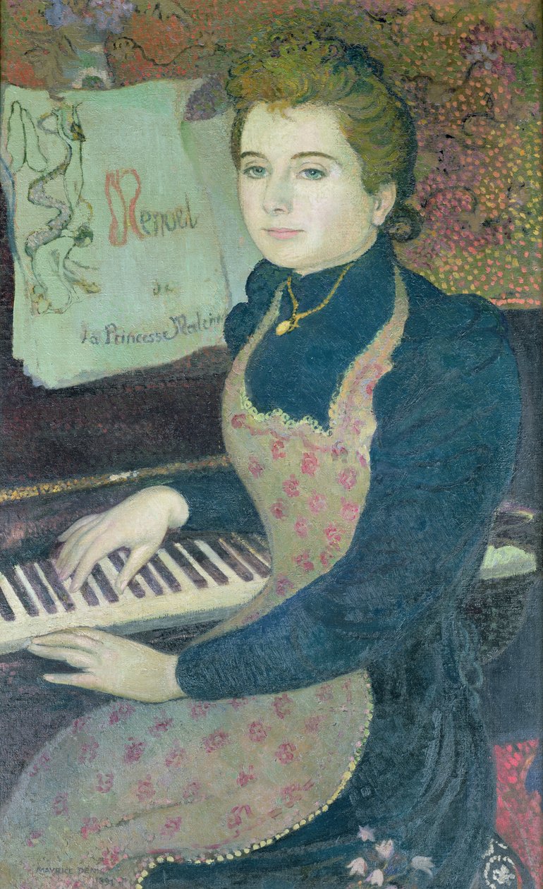 Marthe at the Piano aneb, Menuet princezny Maleine, 1891 od Maurice Denis