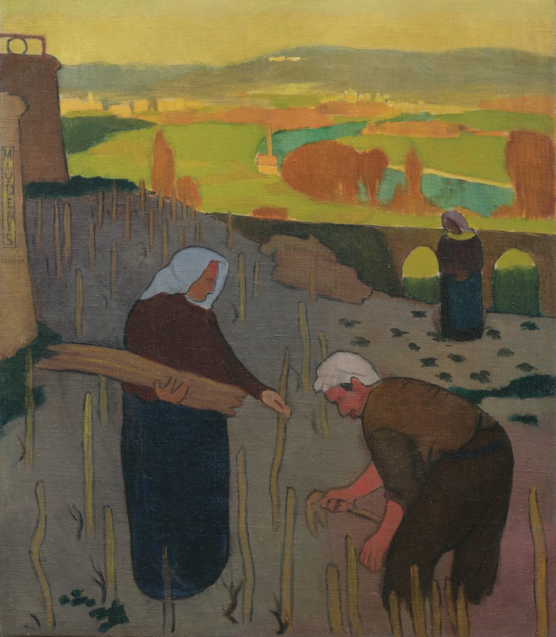 Vzpomínka na večer II aneb The Vineyard at Le Pecq, 1890 od Maurice Denis