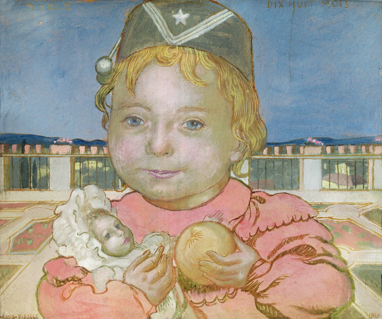 Noelle ve Fiesole, 1898 od Maurice Denis