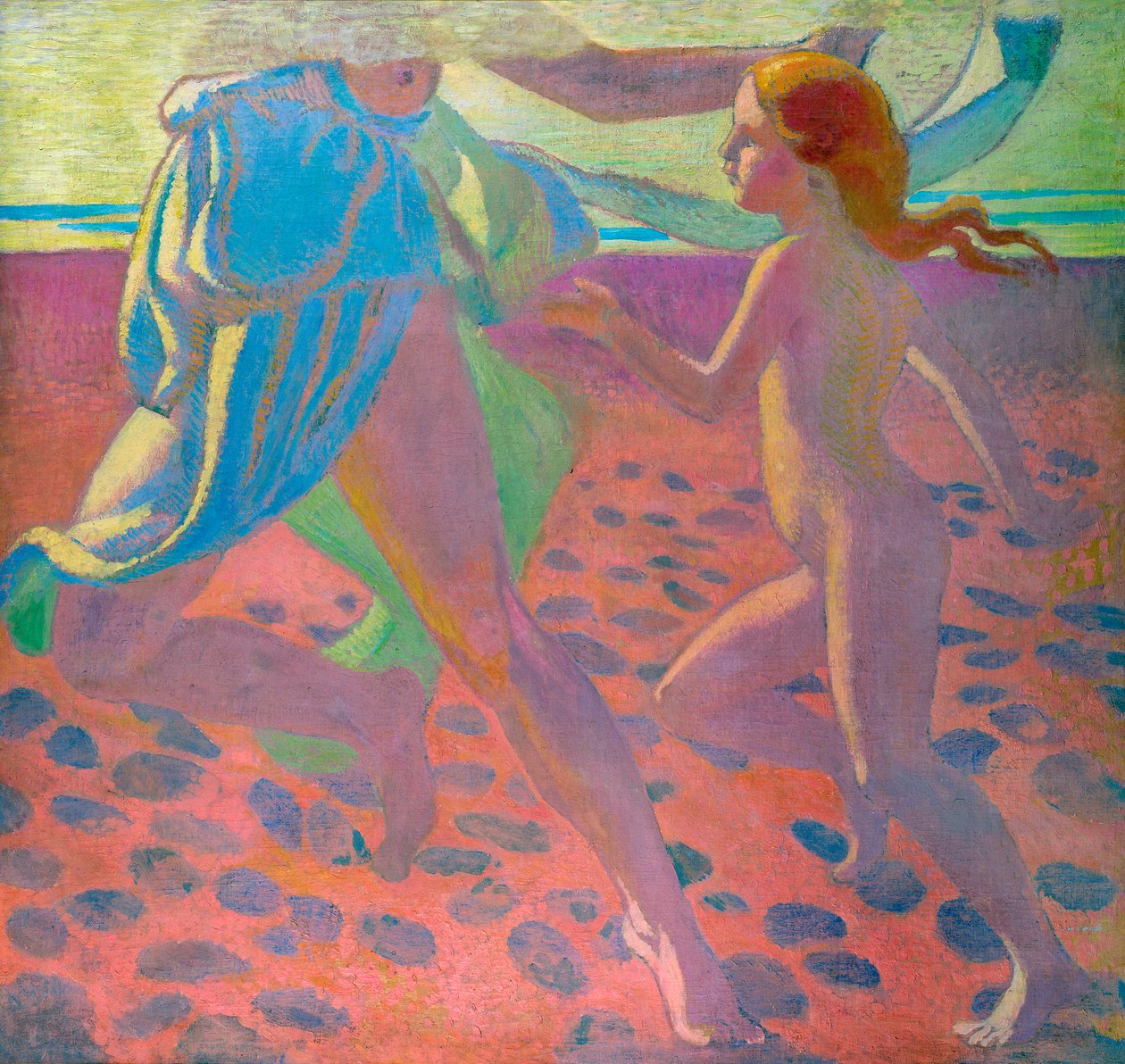 Na pláži, 1912 od Maurice Denis