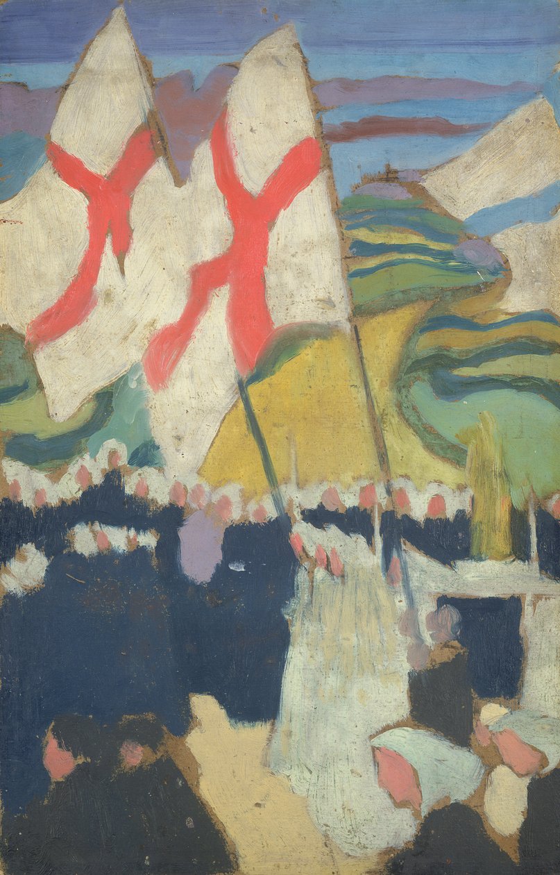 Průvod standardů do La Clarte, 1897 od Maurice Denis