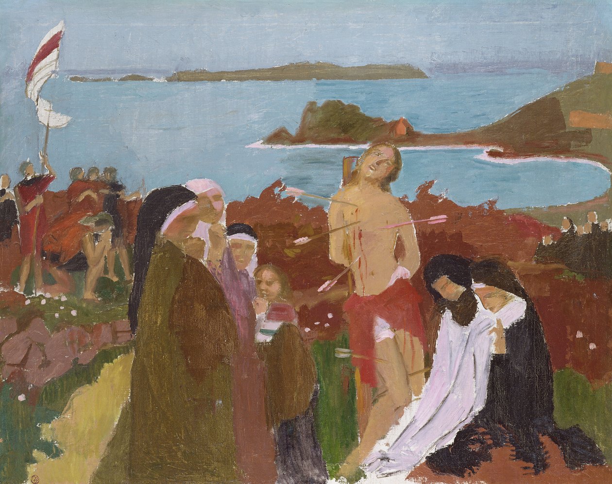 Svatý Šebestián u moře, 1912 od Maurice Denis