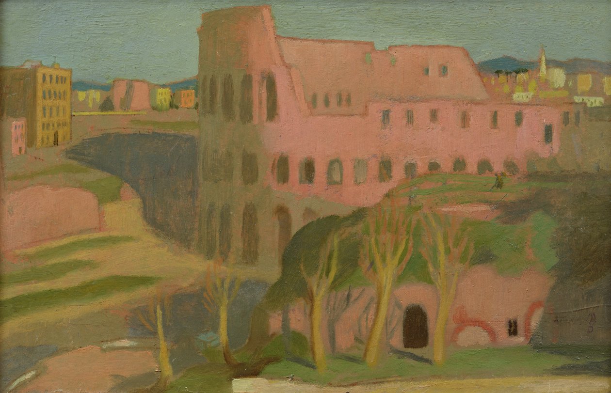 Koloseum, kolem roku 1898 (olej na kartě) od Maurice Denis