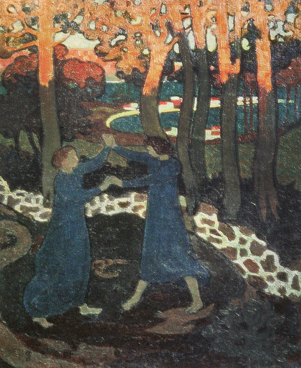 Boj mezi Jakubem a andělem od Maurice Denis