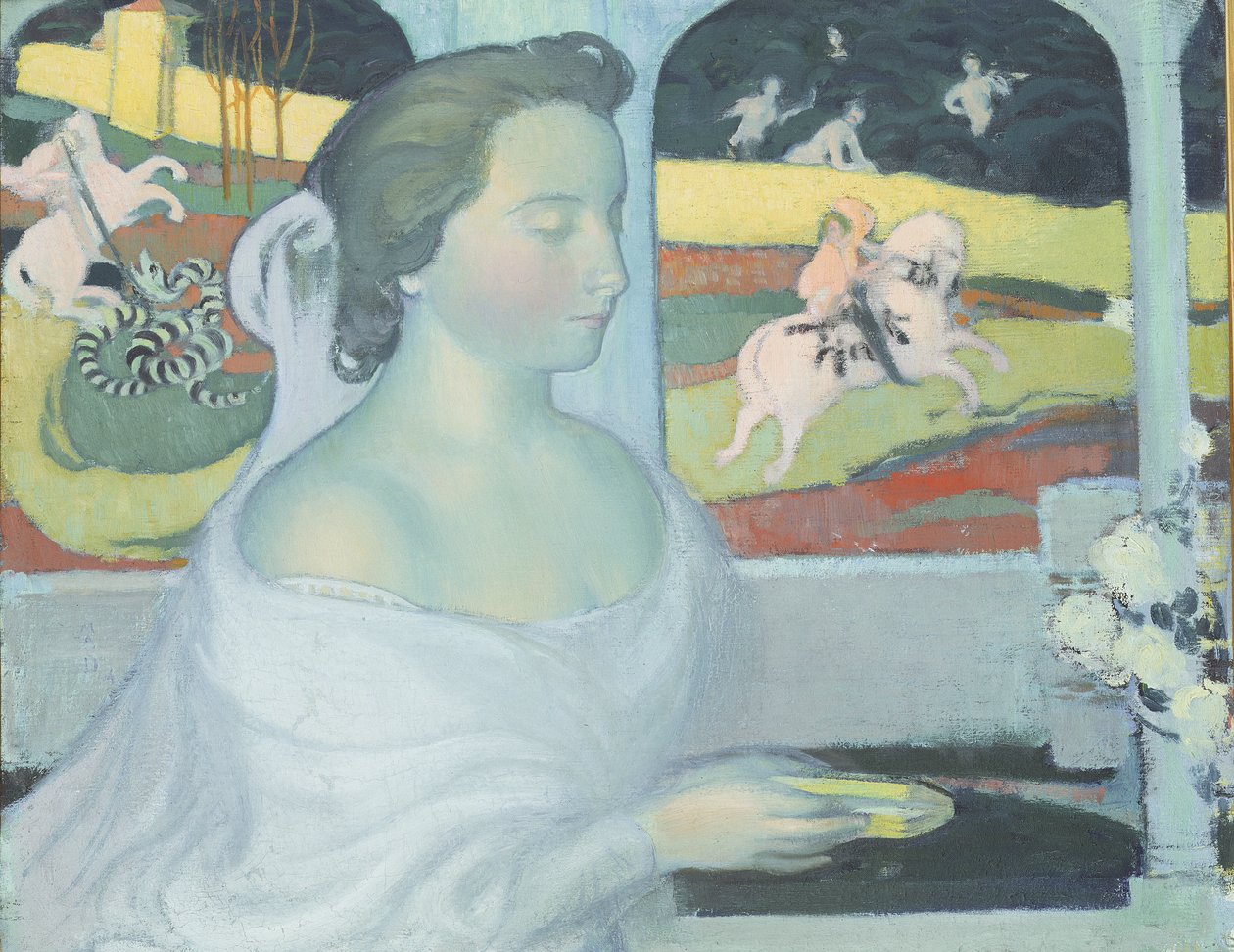 Princezna ve věži, kolem roku 1900 od Maurice Denis