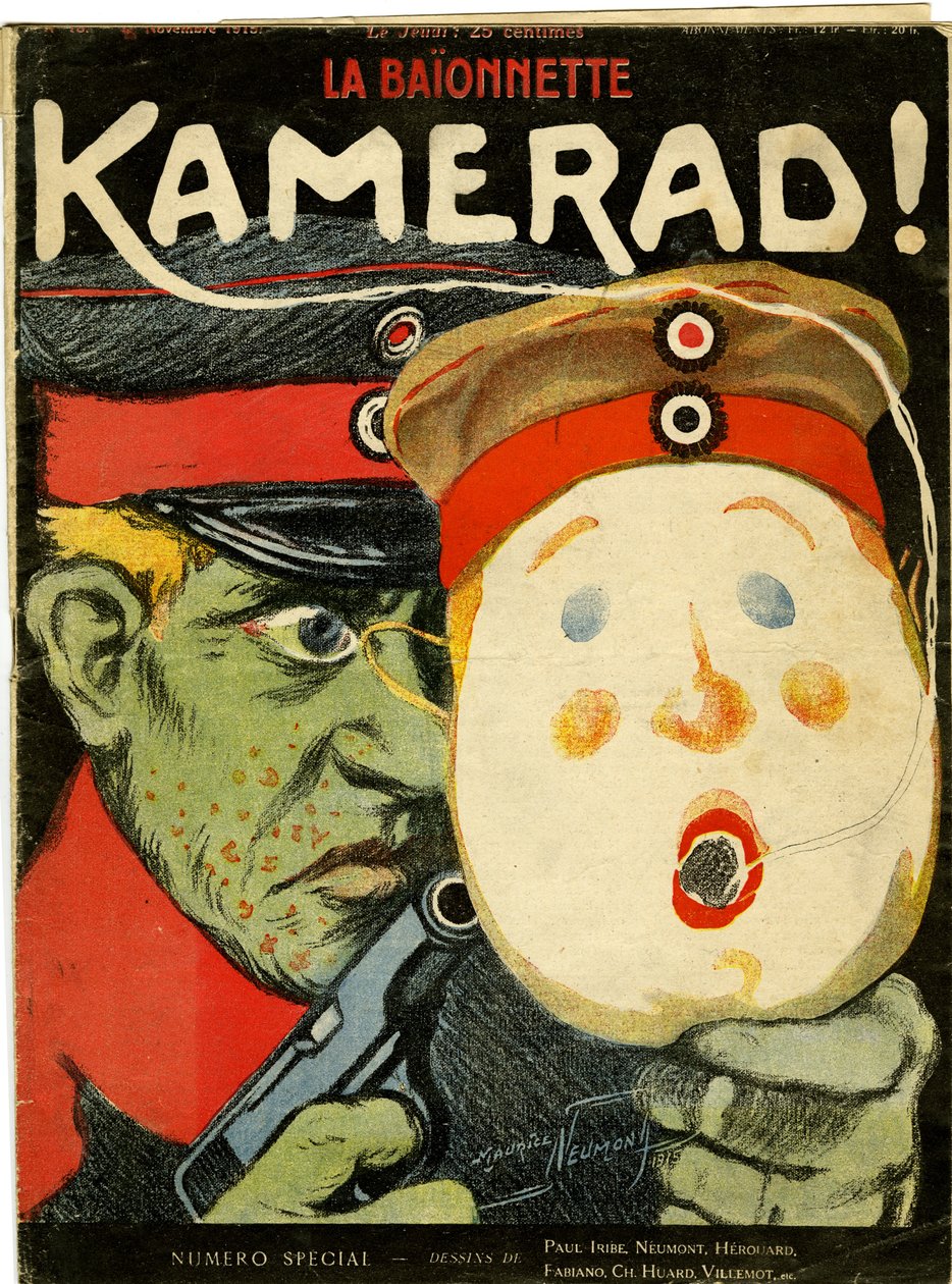Kamerad!, ze speciálního vydání "La Baionnette", č. 18, 4. listopadu 1915 od Maurice Louis Henri Neumont
