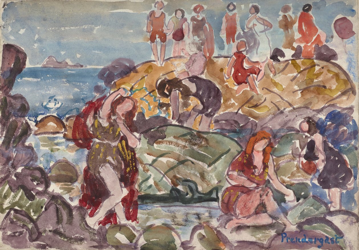 New England Shoren German: Pobřeží Nové Anglie od Maurice Brazil Prendergast