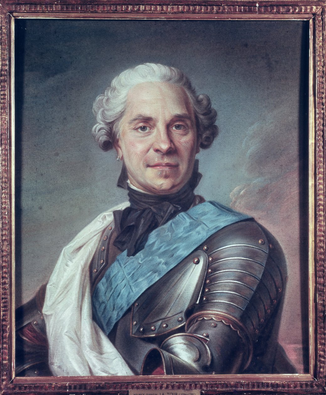 Maršál Maurice de Saxe (1696-1750) (pastel na papíře) od Maurice Quentin de La Tour
