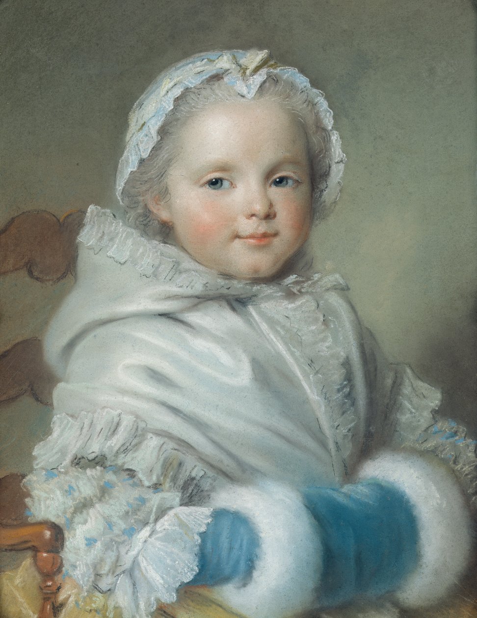 Nicole Ricard (pastel) od Maurice Quentin de La Tour