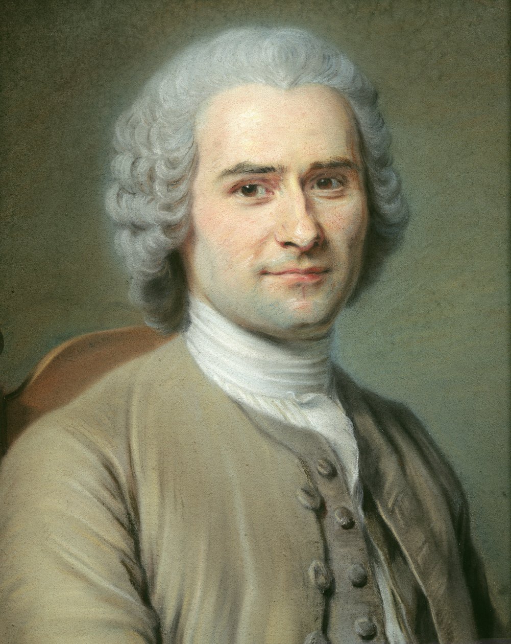 Portrét Jean Jacques Rousseau (1712-78) (pastel na papíře) od Maurice Quentin de La Tour