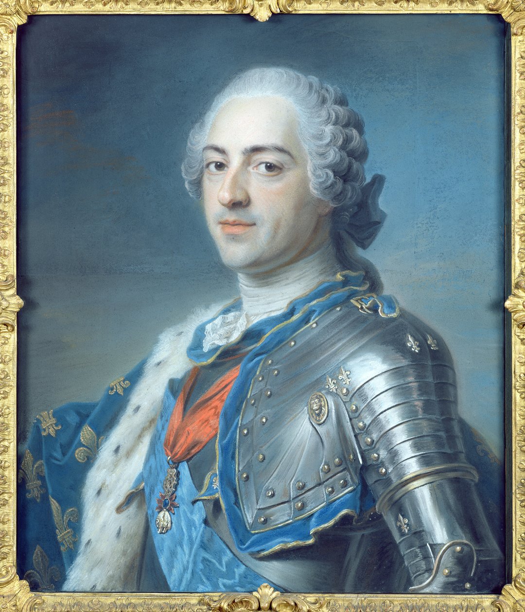 Portrét krále Ludvíka XV. (1710-74) 1748 (pastel) od Maurice Quentin de La Tour