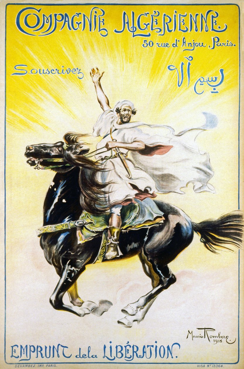 Compagnie Algerienne - Subscribe - Liberty Loan, 1918 od Maurice Romberg