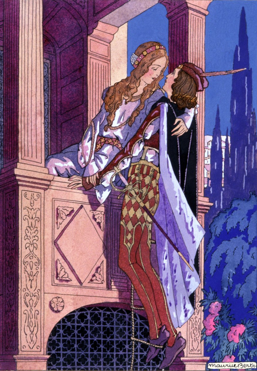 Romeo a Julie, kolem roku 1930 (ilustrace) od Maurice Berty