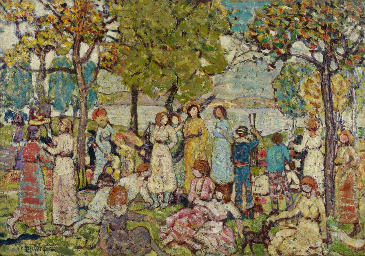 Prázdniny, kolem roku 1920 od Maurice Brazil Prendergast